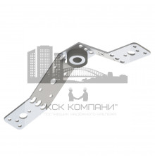 A 2F Кронштейн A-образный Termoclip c виброгасителем оц. сталь/каучук, M8/M10 30x45/61x32x2 мм