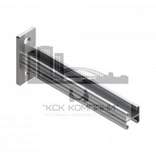 TCA 21D HDG Консоль Termoclip двойная для средних и высоких нагрузок гоц. сталь, 41x42x2x300 мм