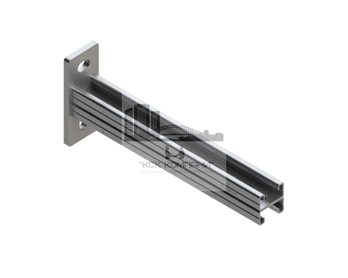 TCA 21D HDG Консоль Termoclip двойная для средних и высоких нагрузок гоц. сталь, 41x42x2x300 мм  купить в Москве