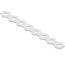 LS2 Лента монтажная перфорированная Termoclip волнистая оц. сталь, 12x0.5x30000 мм