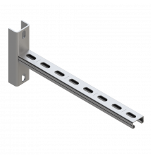TCA U 21 Консоль Termoclip с седельной опорой оц. сталь, 41x21x2x300 мм