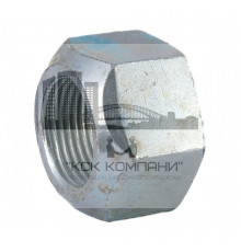 Гайка шестигранная самоконтрящаяся DIN 980 со стопорным кольцом и скошенными краями оцинкованная сталь класс прочности 8.0, M8