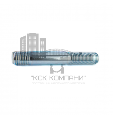 Шпилька резьбовая DIN 939 (класс прочности 8.8) ввинчиваемый конец = 1.25d (оцинкованная сталь), M8x40 мм