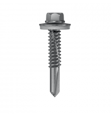 Самосверлящий самонарезающий винт с шайбой TERMOCLIP (ТЕРМОКЛИП) CDS 5 G16 оцинкованная сталь, 5.5x38 мм