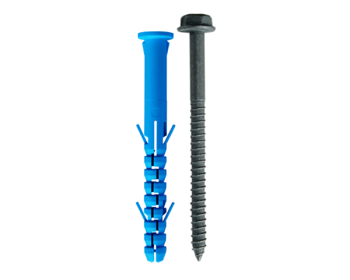 Дюбель фасадный Фиксар ДФ-Б ТД с шурупом с шестигранной головкой и прессшайбой, 10x115 мм