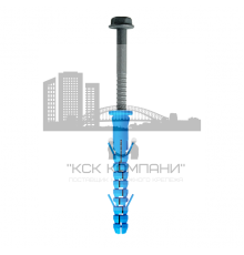 Дюбель фасадный Фиксар ДФ-Б ТД с шурупом с шестигранной головкой и прессшайбой, 10x80 мм