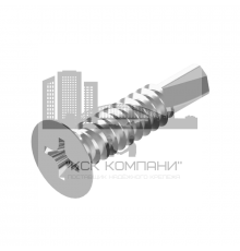 Винт самонарезающий сверлоконечный DIN 7504 P (A2) с потайной головкой шлиц Phillips нержавеющая сталь A2, D4.8x25