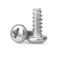 Саморез по металлу DIN 7981 (F-H) с тупым наконечником и полной резьбой полукруглая головка с шлицем Phillips (оцинкованная сталь), 2.2x6.5 мм