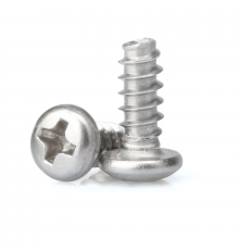 Саморез по металлу DIN 7981 (F-H) с тупым наконечником и полной резьбой полукруглая головка с шлицем Phillips (оцинкованная сталь), 2.9x9.5 мм