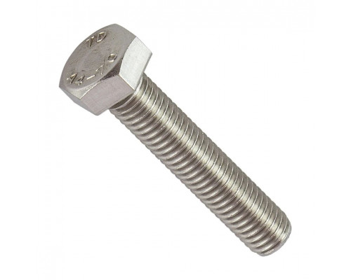 Болт ГОСТ 7798-70 с шестигранной головкой и полной резьбой (оцинкованная сталь), M10x100 мм