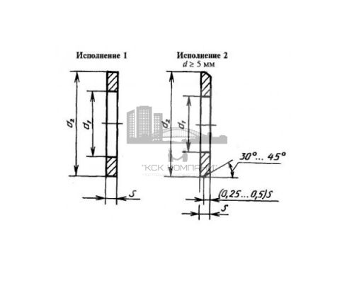 Шайба плоская ГОСТ 11371-78 без покрытия, M42