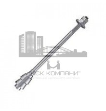 Болт фундаментный анкерный с коническим концом ГОСТ 24379.1-80 Тип 6.1 сталь без покрытия, M24x450 мм
