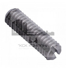 Винт установочный DIN 551 с прямым шлицем и плоским концом сталь без покрытия класс прочности 14Н, M6x30 мм