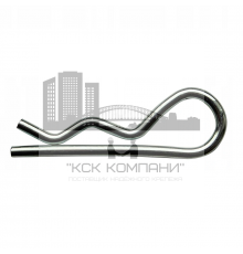 Шплинт пружинный DIN 11024E нержавеющая сталь А2, 2.5/3x46x24 мм