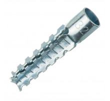 Дюбель распорный "Ёлочка" для газобетона оцинкованная сталь класс прочности 4.6-5.8, 8x60 мм