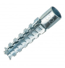 Дюбель распорный "Ёлочка" для газобетона оцинкованная сталь класс прочности 4.6-5.8, 8x60 мм
