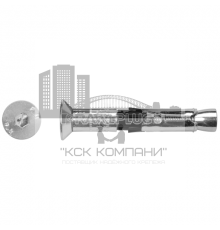 Анкерный болт распорный RAWLPLUG R-SPL-II-C с потайной головой оцинкованная сталь 8.8, М12 125/33 мм