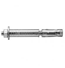 Анкерный болт распорный RAWLPLUG R-SPL-BP с гайкой оцинкованная сталь 8.8, М10 110/20 мм