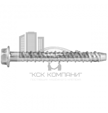 Анкер-шуруп RAWLPLUG R-LX-HF-ZP с прессшайбой, 10x130 мм