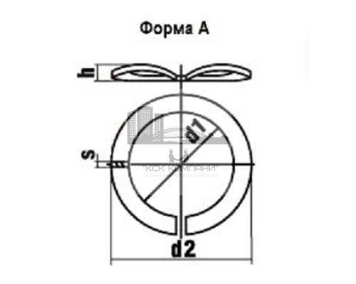 Шайба (гровер) пружинная изогнутая DIN 128 A (A4) форма A, 10.2xM10