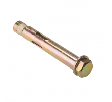 Анкерный болт с болтом из оцинкованной стали с желтопассивированным покрытием, M10 12x70 мм