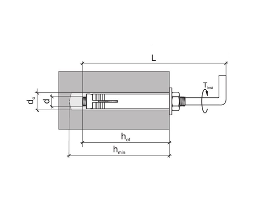Анкерный болт с Г- образным крюком из оцинкованной стали с желтопассивированным покрытием, M10 12x130 мм  купить в Москве