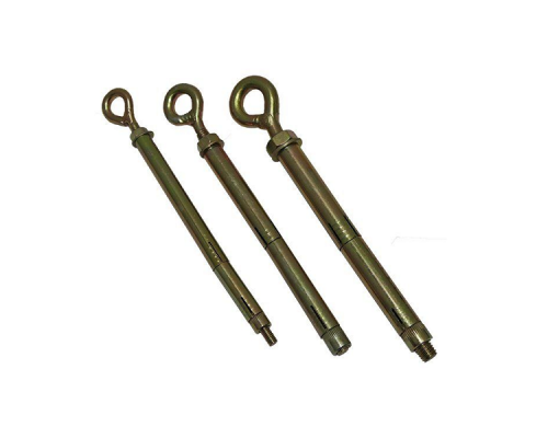 Анкерный болт с кольцом двухраспорный из оцинкованной стали с желтопассивированным покрытием, M8 12x210 мм  купить в Москве