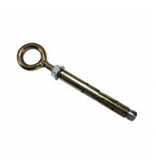 Анкерный болт с кольцом двухраспорный из оцинкованной стали с желтопассивированным покрытием, M10 14x150 мм