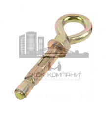 Анкерный болт с кольцом из оцинкованной стали с желтопассивированным покрытием, M10 12x100 мм