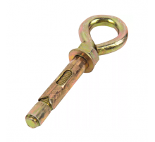 Анкерный болт с кольцом из оцинкованной стали с желтопассивированным покрытием, M6 8x60 мм