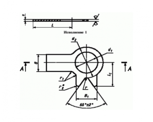 Шайба стопорная с лапкой ГОСТ 13463-77 класса точности А из оцинкованной стали, M20