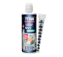 Двухкомпонентный химический анкер TYTAN (ТИТАН) Professional EV I 165 состав на основе полиэстерной смолы без стирола для применения в тяжелом и легко