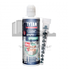 Двухкомпонентный химический анкер TYTAN (ТИТАН) Professional EV I 165 состав на основе полиэстерной смолы без стирола для применения в тяжелом и легко