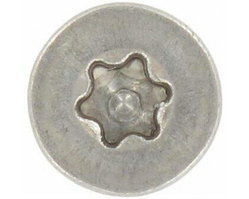 Винт ISO 14581 (A4) с потайной головкой шлиц Torx, M6X50