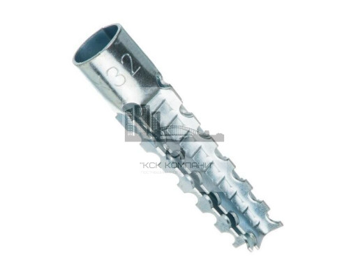 Дюбель распорный "Ёлочка" для газобетона оцинкованная сталь класс прочности 4.6-5.8, 6x32 мм