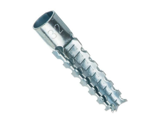 Дюбель распорный "Ёлочка" для газобетона оцинкованная сталь класс прочности 4.6-5.8, 8x60 мм