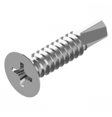 Винт самонарезающий сверлоконечный DIN 7504 O (A2) с потайной головкой шлиц Phillips нержавеющая сталь A2, D3.5x16