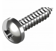 Винт самонарезающий DIN 7981 H (A4) с острым концом с полуцилиндрической головкой шлиц Phillips, D4,2X32