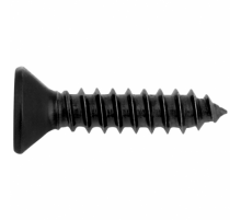 Винт самонарезающий черный DIN 7982 H (A2) с острым концом с потайной головкой шлиц Phillips, D4,2X16