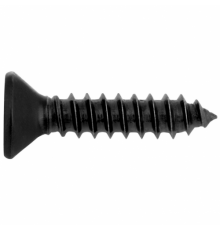 Винт самонарезающий черный DIN 7982 H (A2) с острым концом с потайной головкой шлиц Phillips, D4,2X16