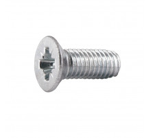 Винт резьбовыдавливающий TAPTITE DIN 7500M с потайной головкой и полной резьбой шлиц Pozidriv оцинкованная сталь 4.8-5.8, M4x8 мм