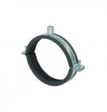 Металлический хомут стандартный с резиновым профилем и гайкой оцинкованная сталь, M8 d 54-58 мм