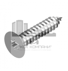 Винт самонарезающий DIN 7982 TX (A4) с острым концом с потайной головкой шлиц Torx, D4,8X32