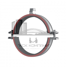 Хомут трубный HILTI (ХИЛТИ) MP-MI M10/M12 со звукоизолирующей вставкой для высоких нагрузок оцинкованная сталь, M10/M12 d 70-77 мм (2 1/2")