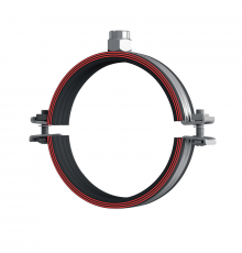 Хомут трубный HILTI (ХИЛТИ) MP-MI M10/M12 со звукоизолирующей вставкой для высоких нагрузок оцинкованная сталь, M10/M12 d 32-38 мм (1")