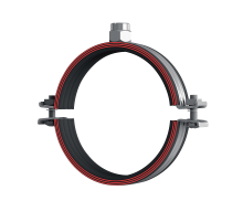 Хомут трубный HILTI (ХИЛТИ) MP-MI M10/M12 со звукоизолирующей вставкой для высоких нагрузок оцинкованная сталь, M10/M12 d 57-64 мм (2")