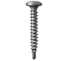 Самосверлящий самонарезающий самостопорящийся винт TERMOCLIP (ТЕРМОКЛИП) EDS-B для крепления в стальное основание оцинкованная сталь, 4.8x120 мм