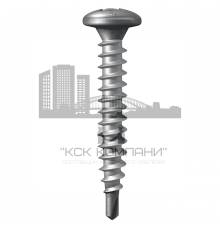 Самосверлящий самонарезающий самостопорящийся винт TERMOCLIP (ТЕРМОКЛИП) EDS-B для крепления в стальное основание оцинкованная сталь, 4.8x200 мм