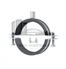 Хомут трубный HILTI (ХИЛТИ) MP-PI со звукоизолирующей вставкой для невысоких нагрузок оцинкованная сталь, M8/M10 54-58 мм