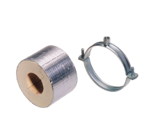 Термоизоляционный блок WALRAVEN BISOFIX PIR30 с хомутом BIS 2S оцинкованная сталь, M8/M10 d 63.5-64 мм